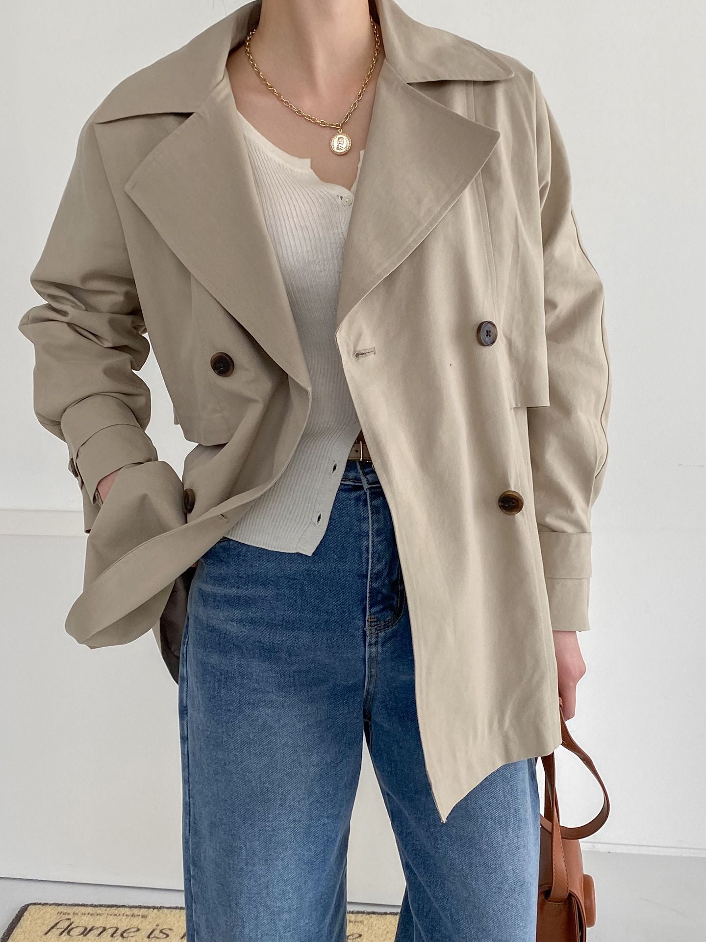 Holly Half Trench Coat - K-FASHION