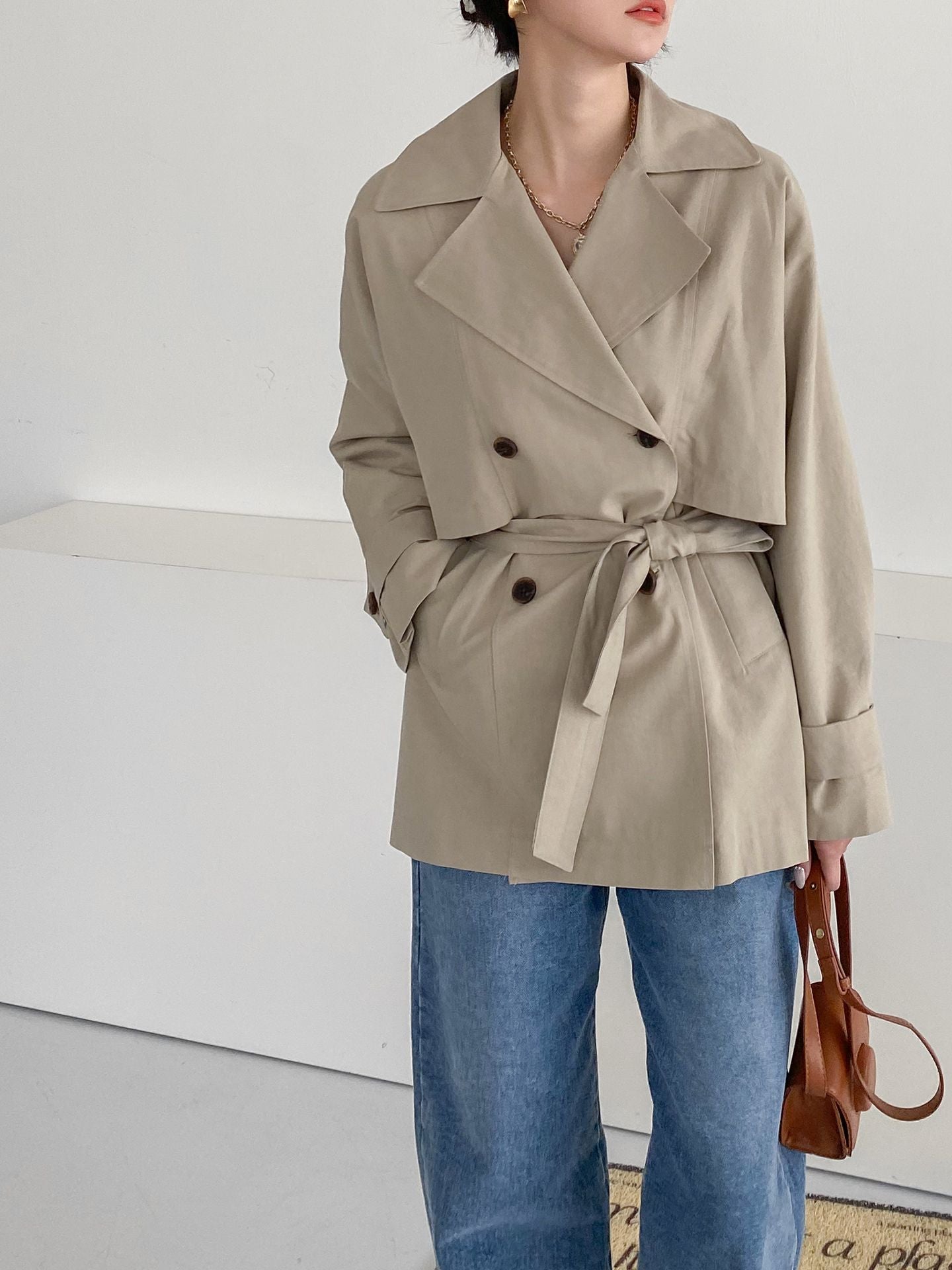 Holly Half Trench Coat - K-FASHION