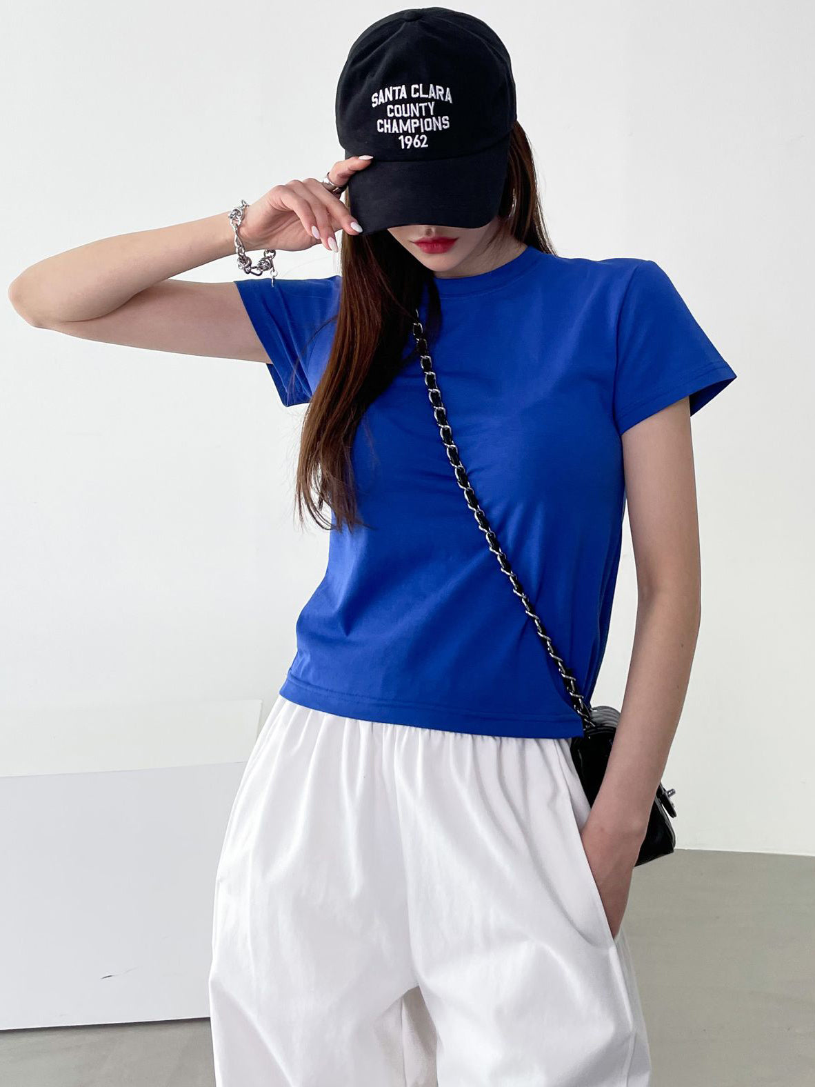 Cotton Span Slim Tee - K-FASHION